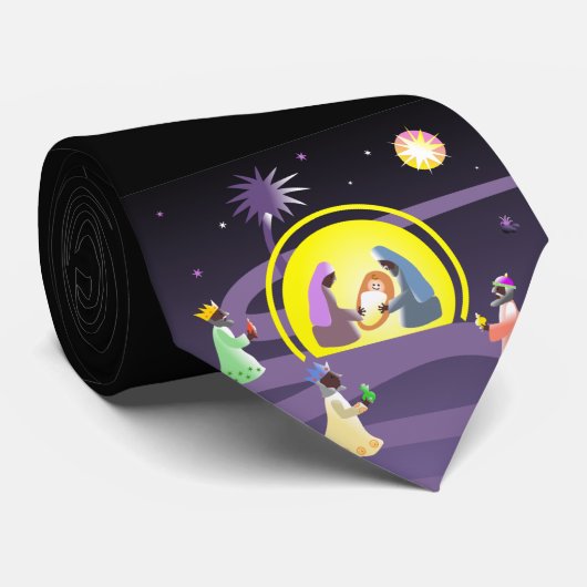 Nativiteit Stropdas (Opgerold)