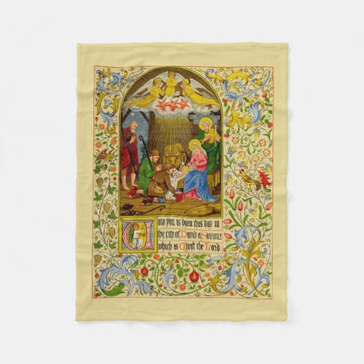 Nativiteit | Tot je deze dag geboren bent Fleece Deken (Voorkant)