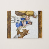 NATIVITEIT VAN DE JESUSCHRIST WOOD LIJST 18 CUSTOM LEGPUZZEL (Horizontaal)