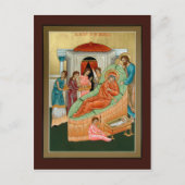 Nativiteit van de Theotokos Prayer-kaart Briefkaart (Voorkant)