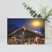 Nativiteit van Jezus Christus Bedankkaart (Staand voorkant)