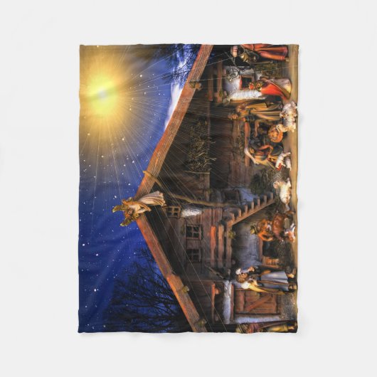 Nativiteit van Jezus Christus Fleece Deken (Voorkant)