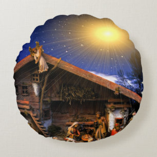 Nativiteit van Jezus Christus Rond Kussen