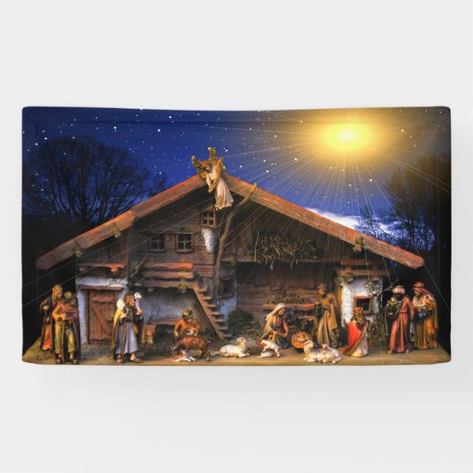 Nativiteit van Jezus Christus Spandoek (Horizontaal)
