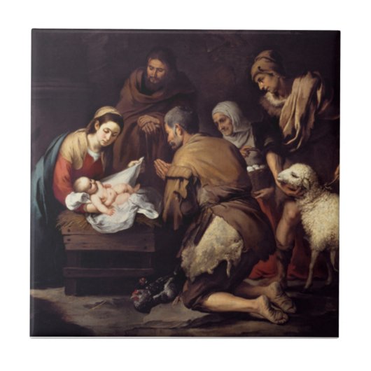 Nativiteit van Jezus Christus Tegeltje (Voorkant)