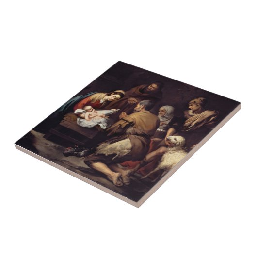 Nativiteit van Jezus Christus Tegeltje (Zijkant)