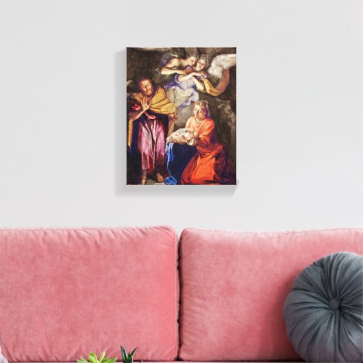 Nativiteit van Noel Coypel Canvas Afdruk (Insitu (Woonkamer))