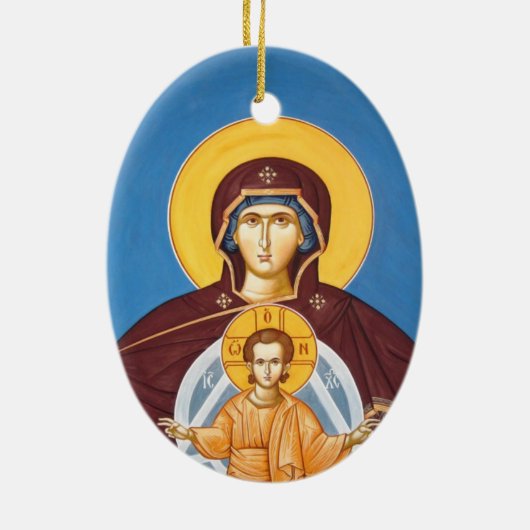 Nativiteit van onze Heer en Savior Jesus Christus Keramisch Ornament (Achterkant)