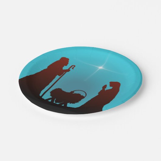 NATIVITEIT VAN SHARON SHARPE PAPIEREN BORDJE (Gekanteld)