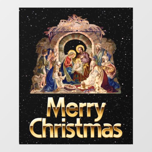 Nativiteit-vensterkoeling Raamsticker (Vel)