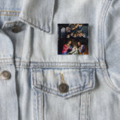 Nativiteit Vierkante Button 5,1 Cm (In situ)