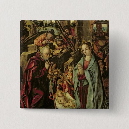 Nativiteit Vierkante Button 5,1 Cm (Voorkant)