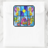 Nativiteit Vierkante Sticker (Tas)