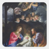 Nativiteit Vierkante Sticker (Voorkant)