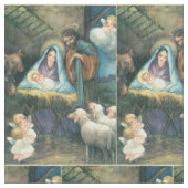Nativiteit Vintage-kerstverbinding Stof (Close Up)