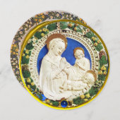 NATIVITEIT, VIRGIN EN KINDERSTROOM MET Kerstmis Kaart (Voorkant / Achterkant)