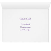 Nativiteit waterverf stijl in paars (Binenzijde Horizontaal (Onderkant))