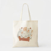 Nativiteit Wieg Baby Canvas tas (Voorkant)