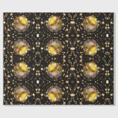 Nativiteit Wieg Maagd Mary Jesus Kerststerren Cadeaupapier (Vlak)