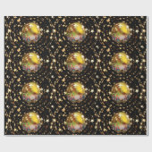 Nativiteit Wieg Maagd Mary Jesus Kerststerren Cadeaupapier (Vlak)