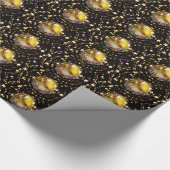 Nativiteit Wieg Maagd Mary Jesus Kerststerren Cadeaupapier (Hoek)