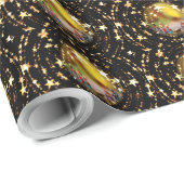 Nativiteit Wieg Maagd Mary Jesus Kerststerren Cadeaupapier (Rol Hoek)