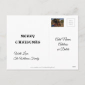 Nativiteit Wieg Versterking van de herders Kerstmi Feestdagenkaart (Achterkant)