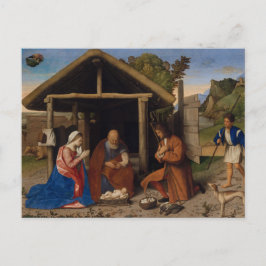 Nativiteit Wieg Versterking van de herders Kerstmi Feestdagenkaart