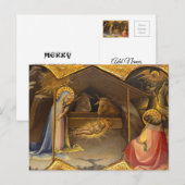 Nativiteit Wieg zonder maagd Mary Baby Jesus Feestdagenkaart (Voorkant / Achterkant)