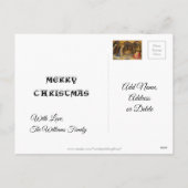 Nativiteit Wieg zonder maagd Mary Baby Jesus Feestdagenkaart (Achterkant)