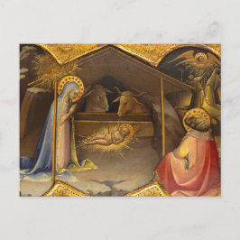 Nativiteit Wieg zonder maagd Mary Baby Jesus Feestdagenkaart
