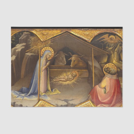 Nativiteit Wieg zonder maagd Mary Baby Jesus Tissuepapier (Voorkant)