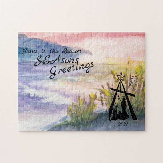 Nativiteit Zones Greetings Jigzaag Puzzle Legpuzzel (Horizontaal)