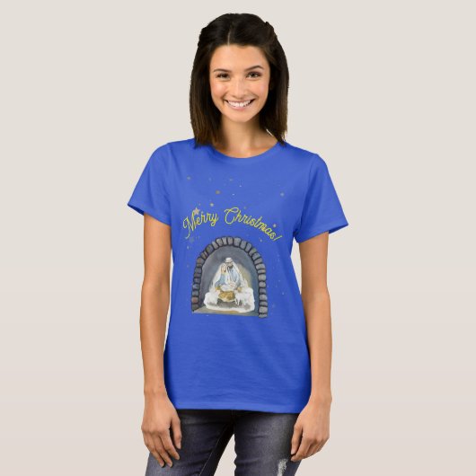 Nativiteit Zure kerst T-shirt (Voorkant volledig)
