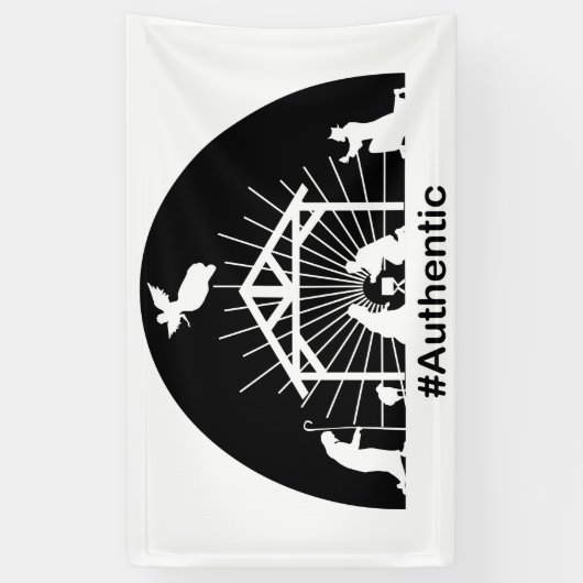 Nativiteitsauteur Spandoek (Verticaal)