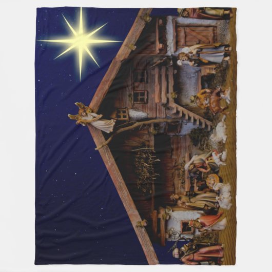 NATIVITEITSBLANKET FLEECE DEKEN (Voorkant)