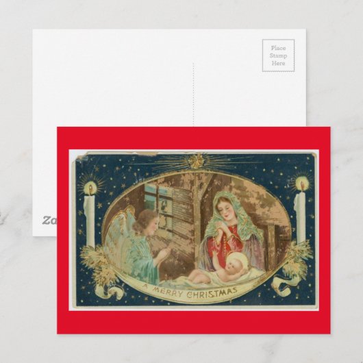  NATIVITEITSCENE BRIEFKAART (Voorkant / Achterkant)