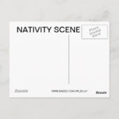 NATIVITEITSCENE BRIEFKAART (Achterkant)