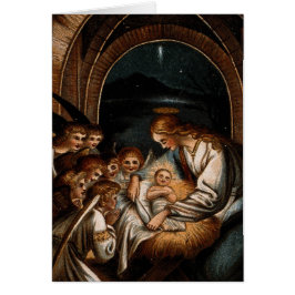 Nativiteitscène Mary Baby Jesus Angels Wieg