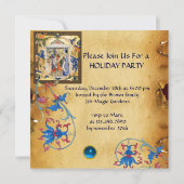 NATIVITEITSFLORAAL CHRISTMAS PARCHCHCHMENT MET BLA KAART (Achterkant)