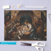 Nativiteitsgeboorte van Jezus Christus Moeder Mary Tissuepapier (Craft)