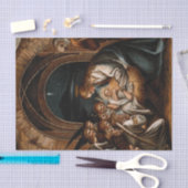 Nativiteitsgeboorte van Jezus Christus Moeder Mary Tissuepapier (Craft)