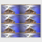 Nativiteitsglanzend opvulpapier cadeaupapier (Vlak)