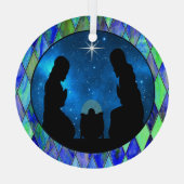 Nativiteitsglas ornament (Achterkant)