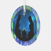 Nativiteitsglas ornament (Voorkant links)