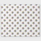 Nativiteitskerstmis: Baby Jezus, Mary in een boosh Cadeaupapier (Vlak)