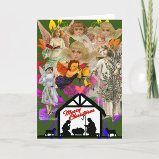 NATIVITEITSKLLAGE ANGELS CHRISTMAS KAART
