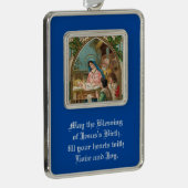  nativiteitsomlijmde versiering verzilverd omlijst ornament (Rechts)