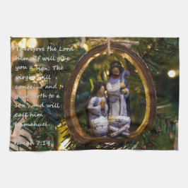 Nativiteitsornament Isiah Seven Veertien Theedoek