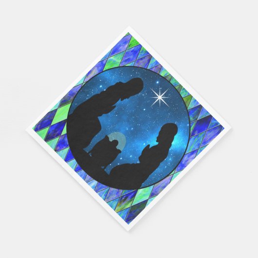 Nativiteitspapier Napkins Servet (Hoek)